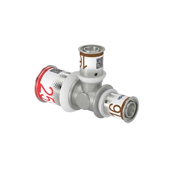 Uponor-S-PRESS-PLUS-T-25x16x16-messing Uponor-S-PRESS-PLUS-T-25x16x16-messing